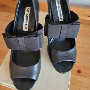 Karl Lagerfeld patten leather maryjane